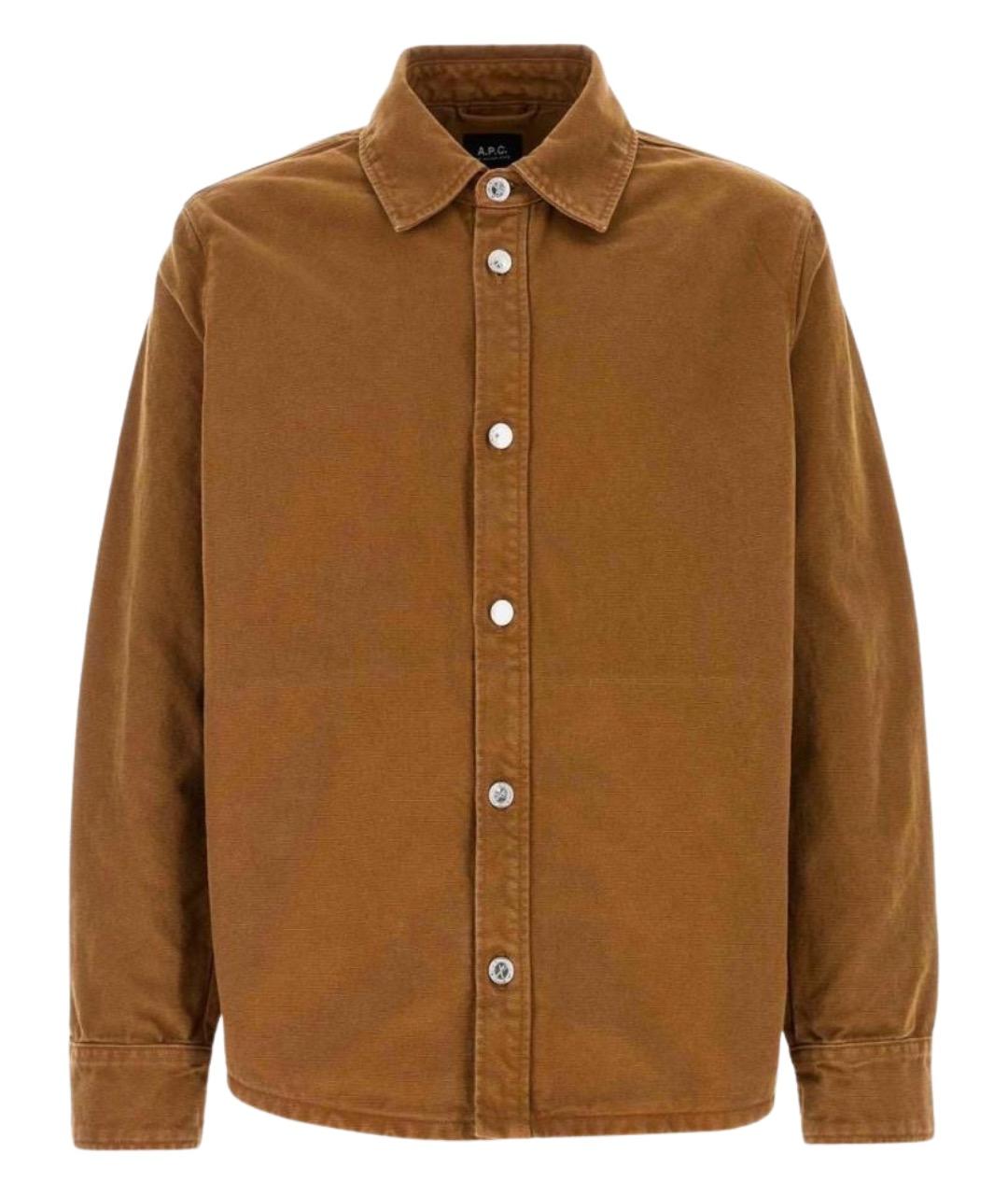 A.P.C. Коричневая хлопковая куртка, фото 1