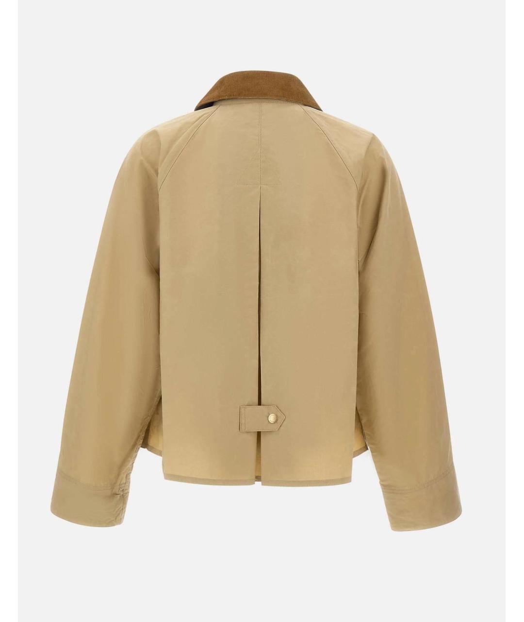 BARBOUR Бежевая хлопковая куртка, фото 2