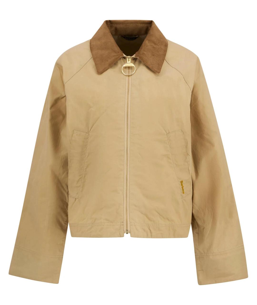 BARBOUR Бежевая хлопковая куртка, фото 1