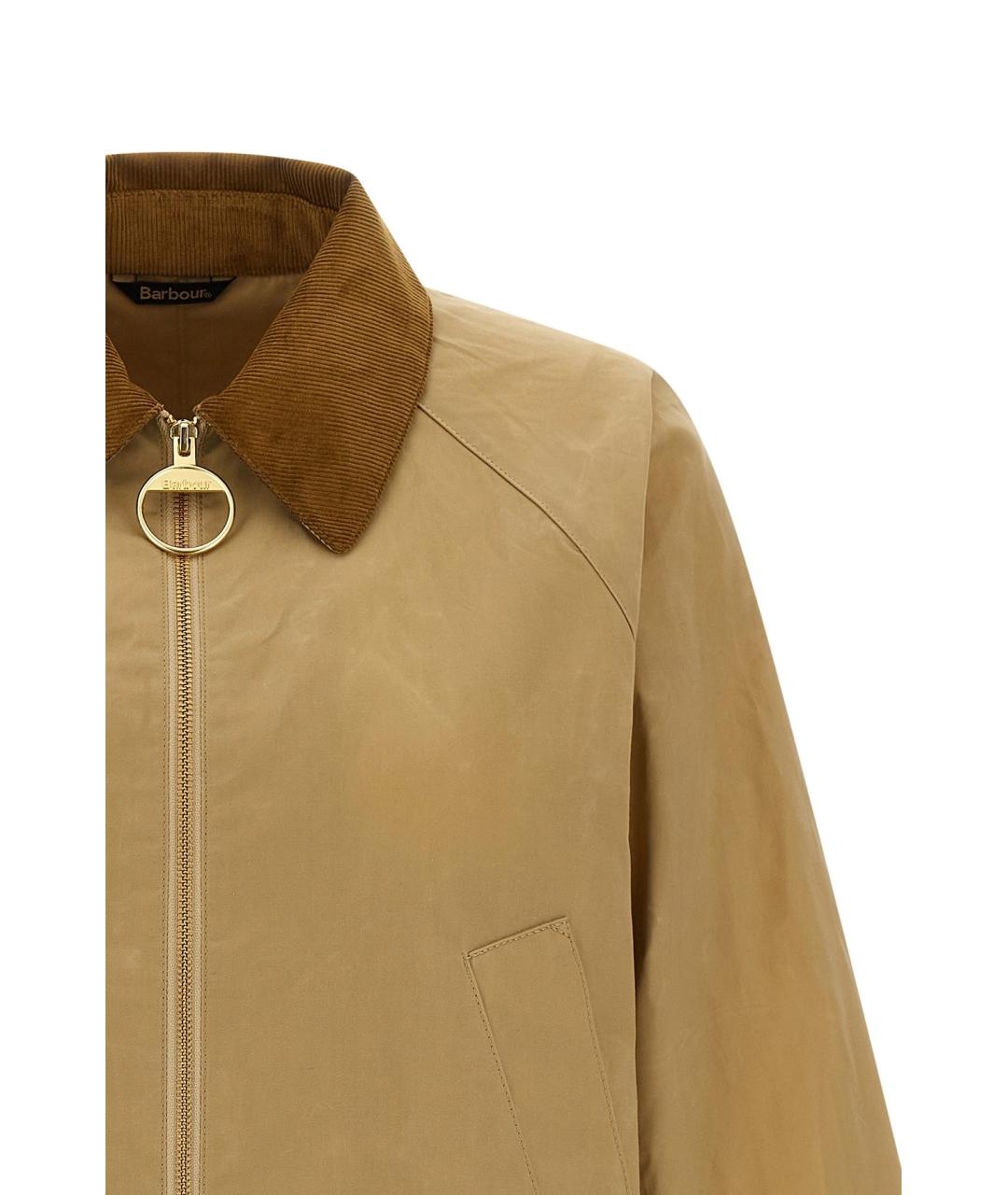 BARBOUR Бежевая хлопковая куртка, фото 3