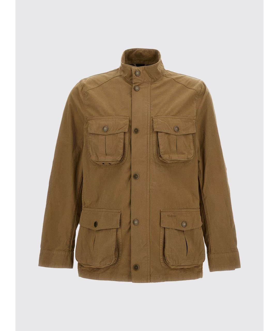 BARBOUR Бежевая хлопковая куртка, фото 3