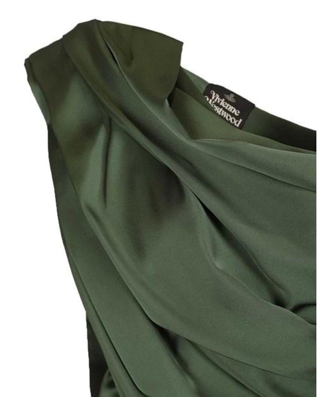 VIVIENNE WESTWOOD Зеленые полиэстеровое коктейльное платье, фото 2