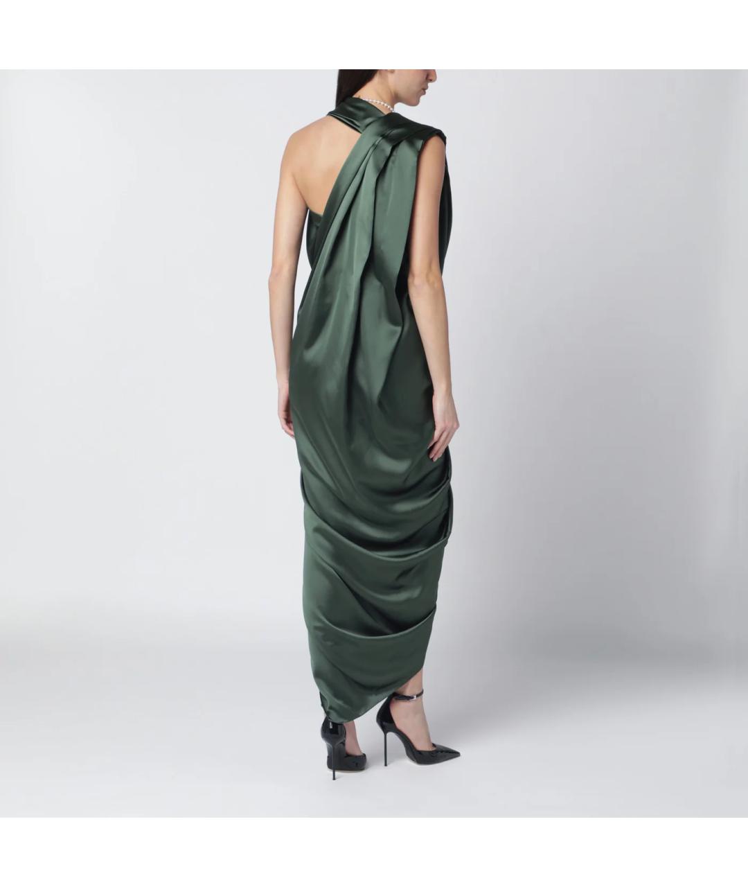 VIVIENNE WESTWOOD Зеленые полиэстеровое коктейльное платье, фото 5