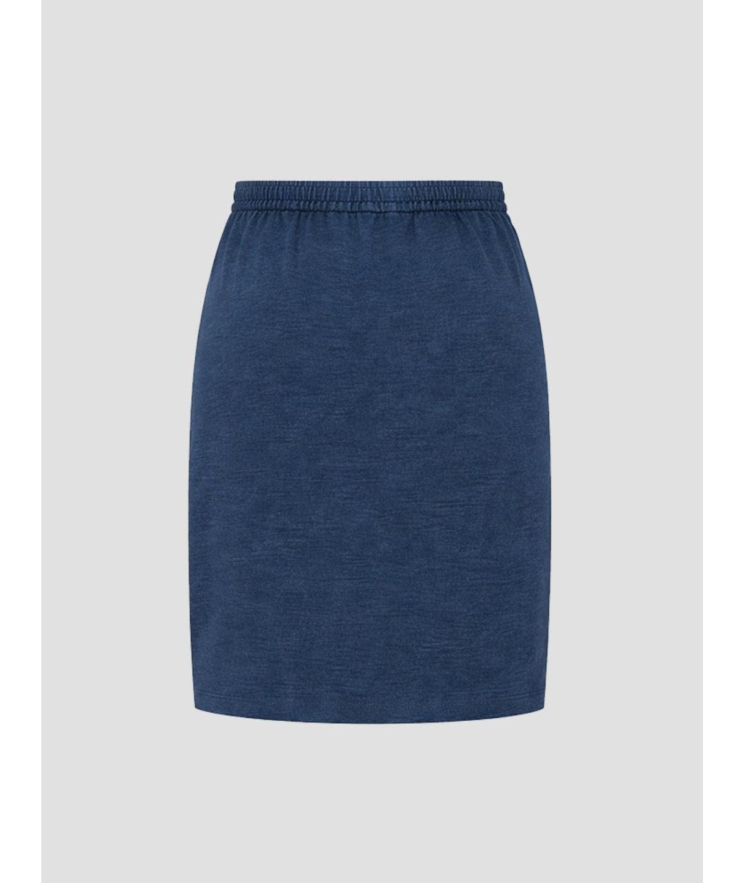 VIVIENNE WESTWOOD Синяя хлопковая юбка мини, фото 2
