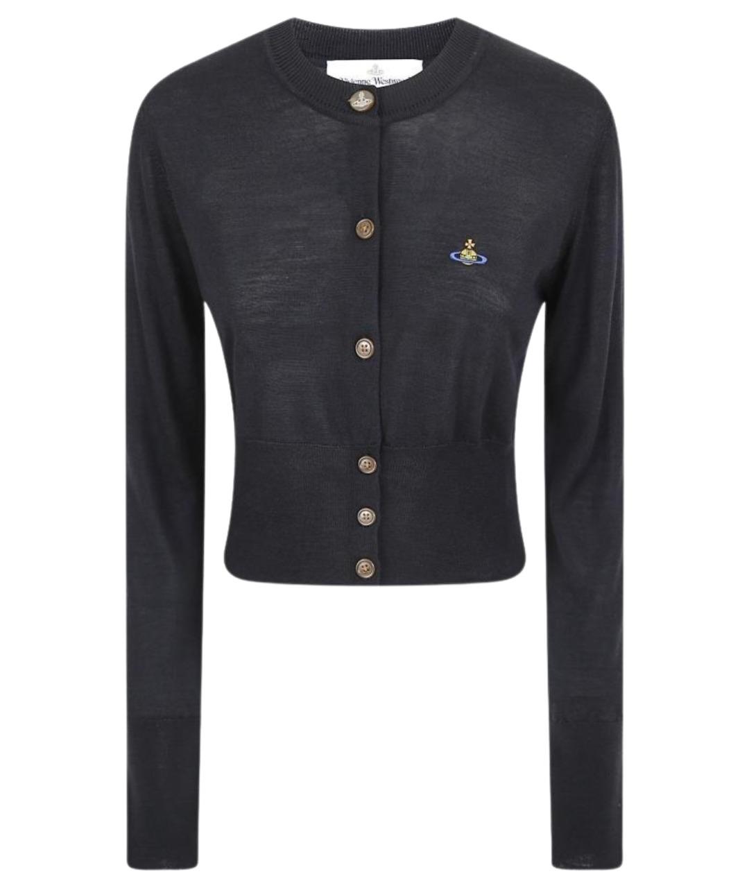 VIVIENNE WESTWOOD Черный шерстяной кардиган, фото 1