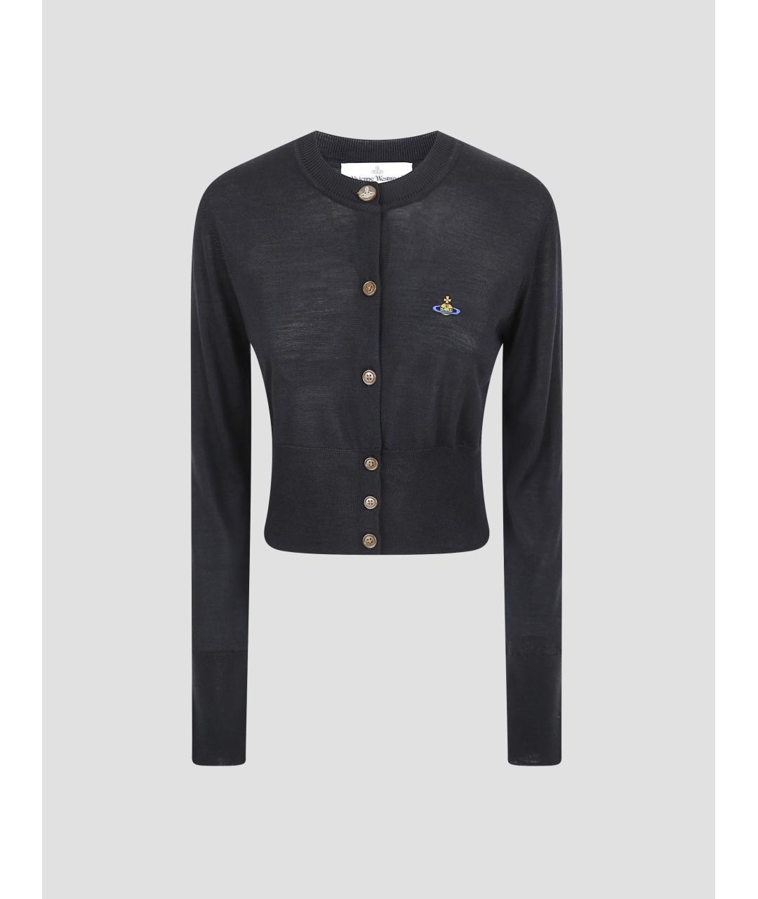 VIVIENNE WESTWOOD Черный шерстяной кардиган, фото 4