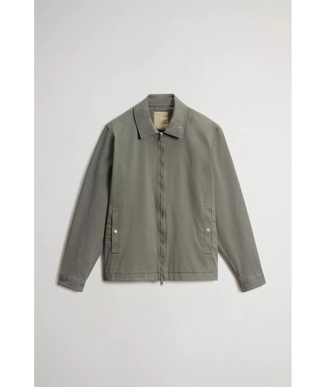 WOOLRICH Хаки хлопковая куртка, фото 4