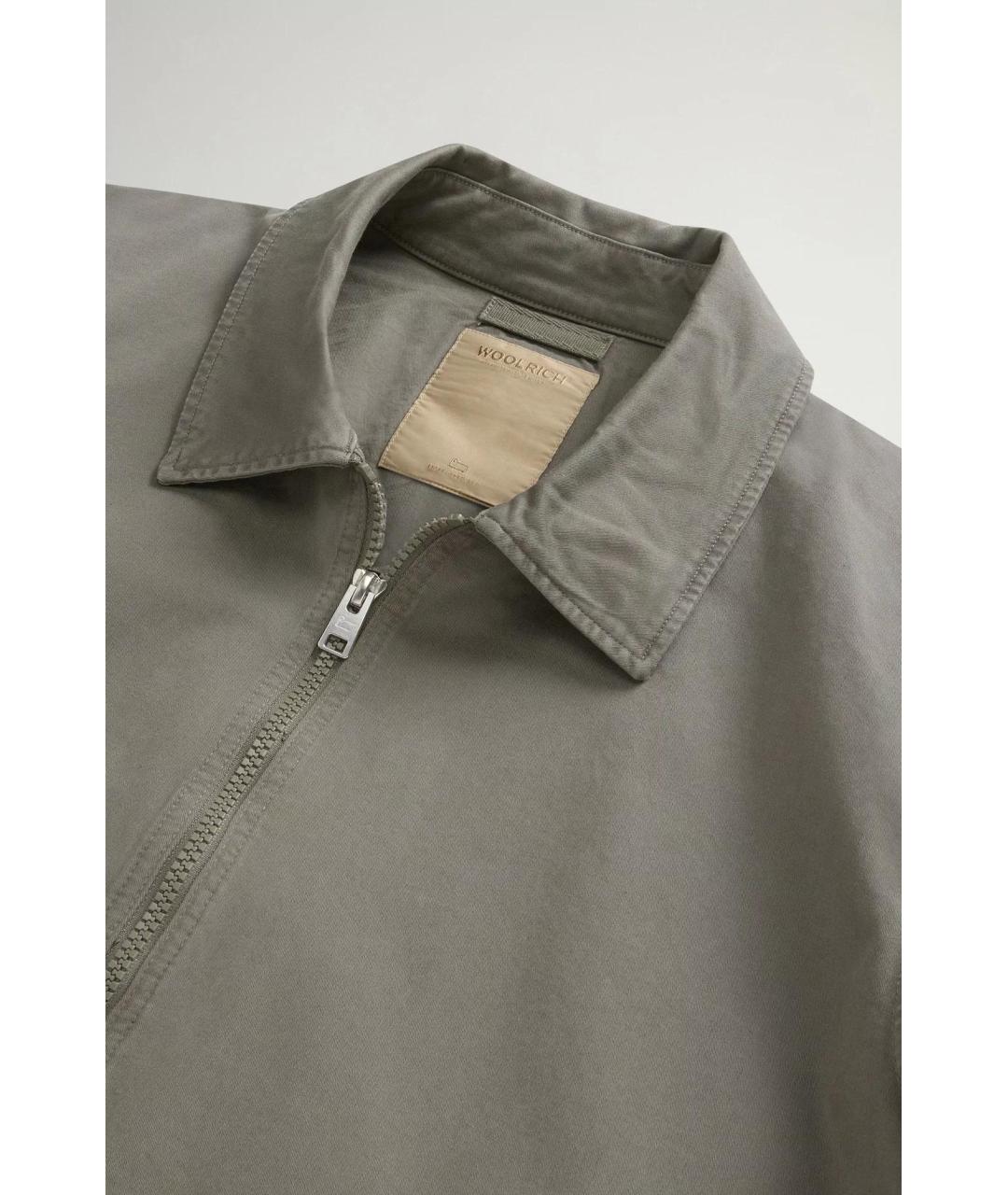 WOOLRICH Хаки хлопковая куртка, фото 2