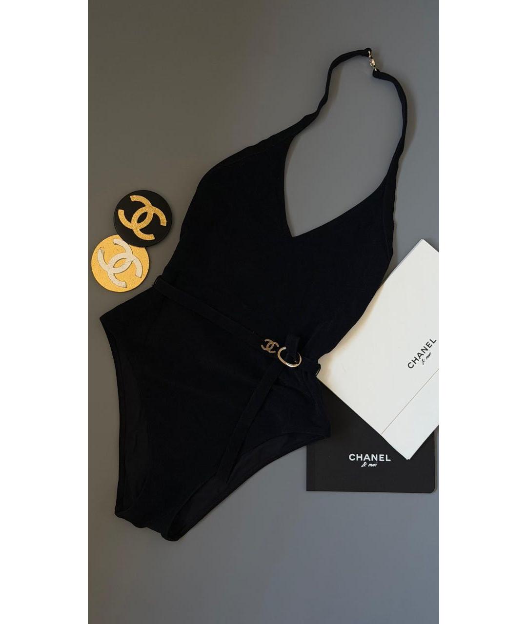 CHANEL Черный купальник, фото 3