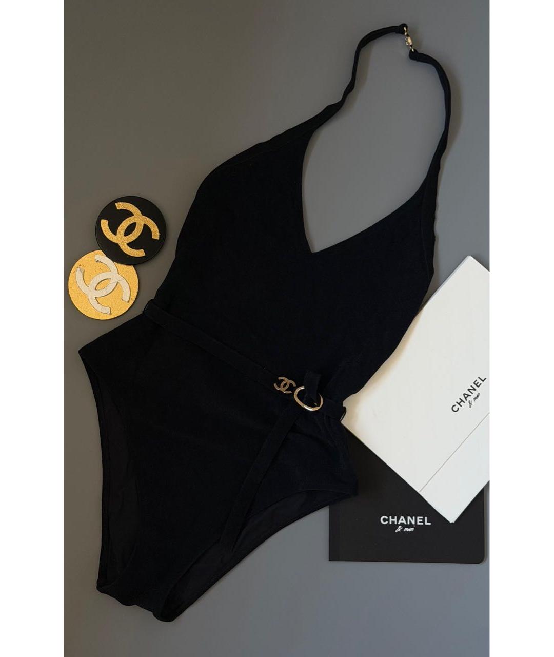 CHANEL Черный купальник, фото 2