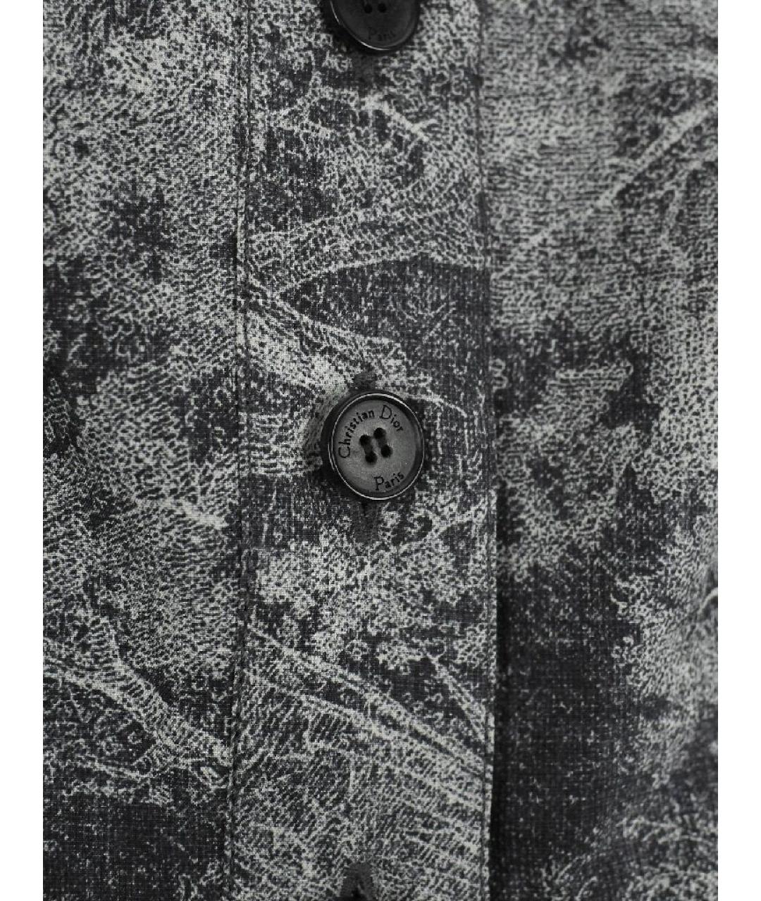 CHRISTIAN DIOR Серый хлопковый сарафан, фото 5