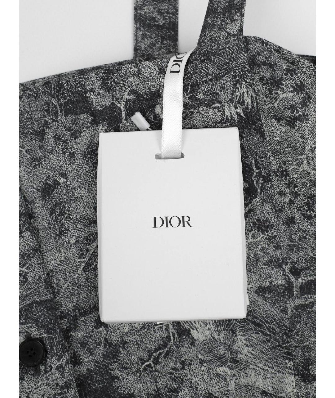 CHRISTIAN DIOR Серый хлопковый сарафан, фото 3