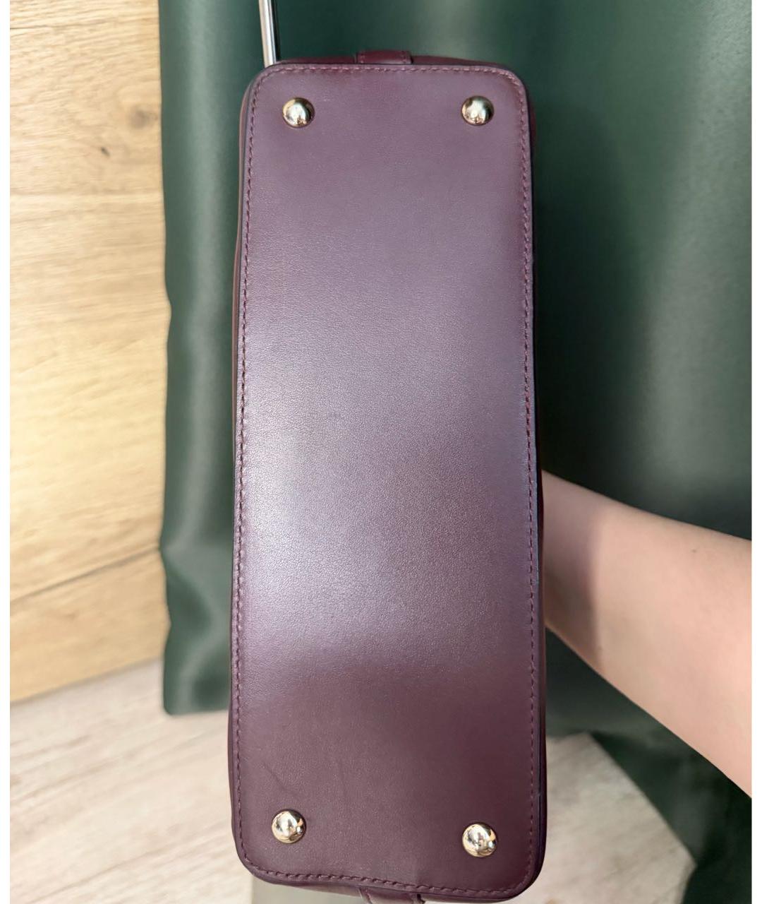 COACH Черная кожаная сумка тоут, фото 5