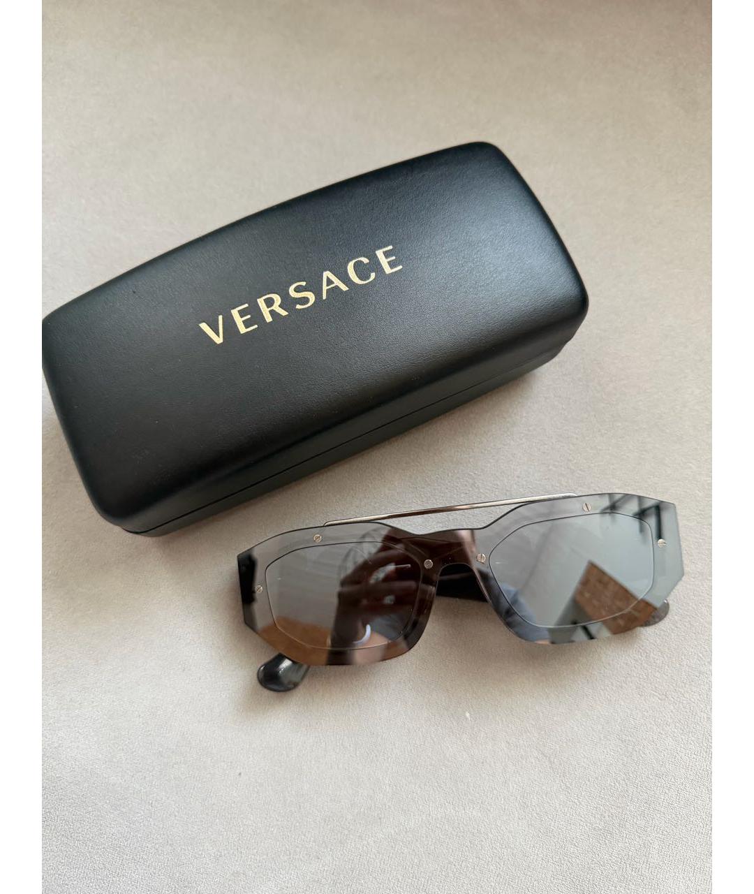 VERSACE Серебряные солнцезащитные очки, фото 5