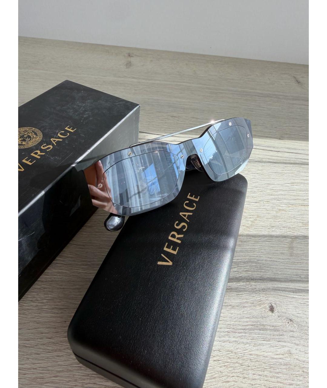 VERSACE Серебряные солнцезащитные очки, фото 8