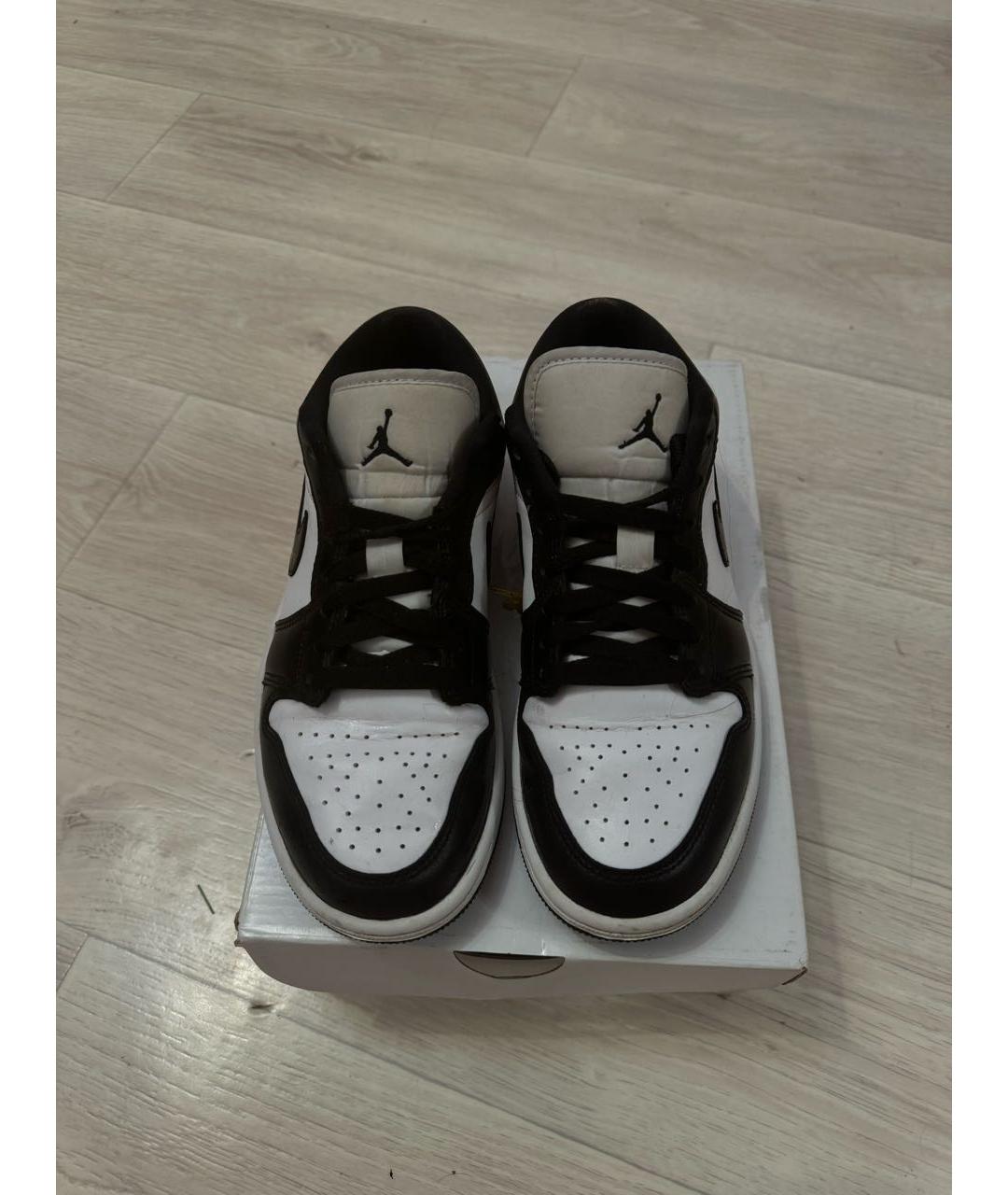 JORDAN Черные кожаные кроссовки, фото 4