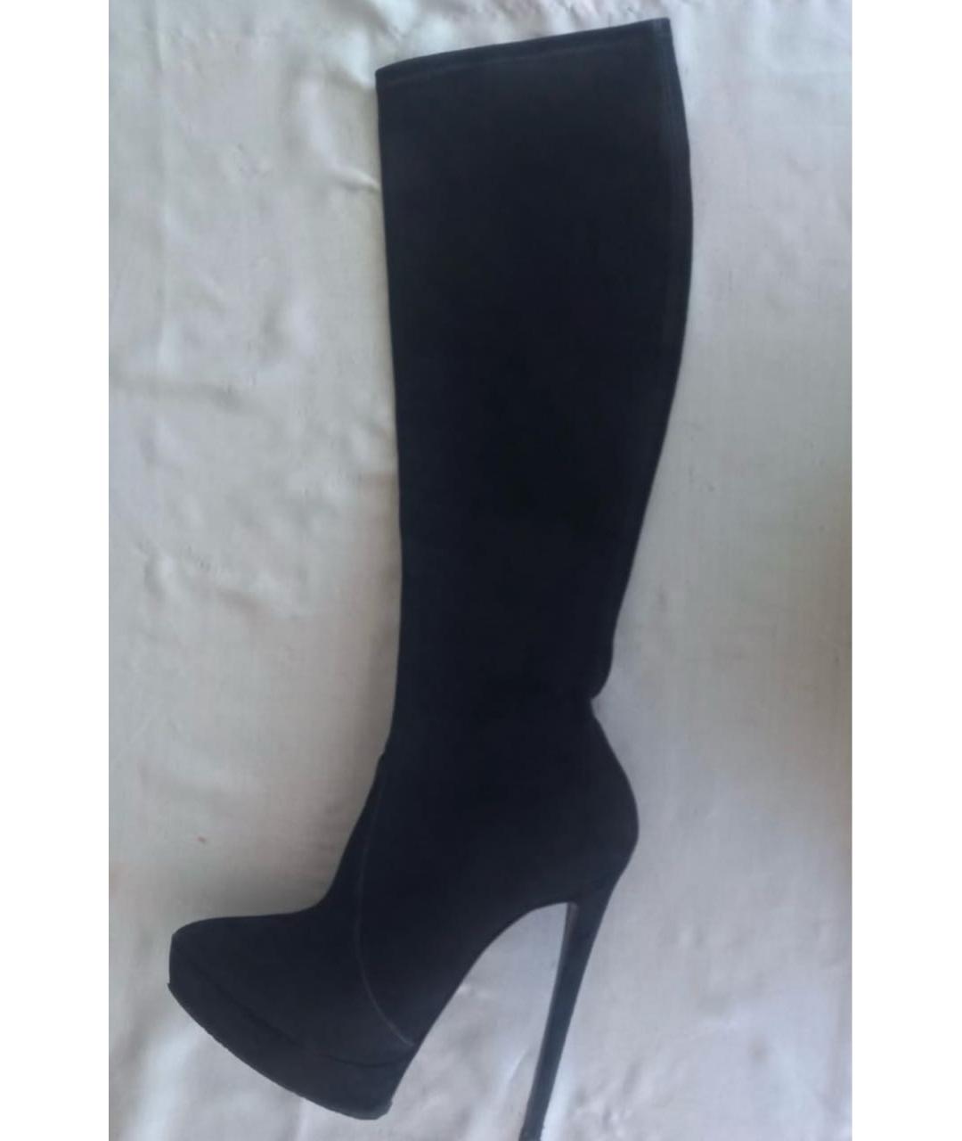 CASADEI Черные замшевые ботинки, фото 5