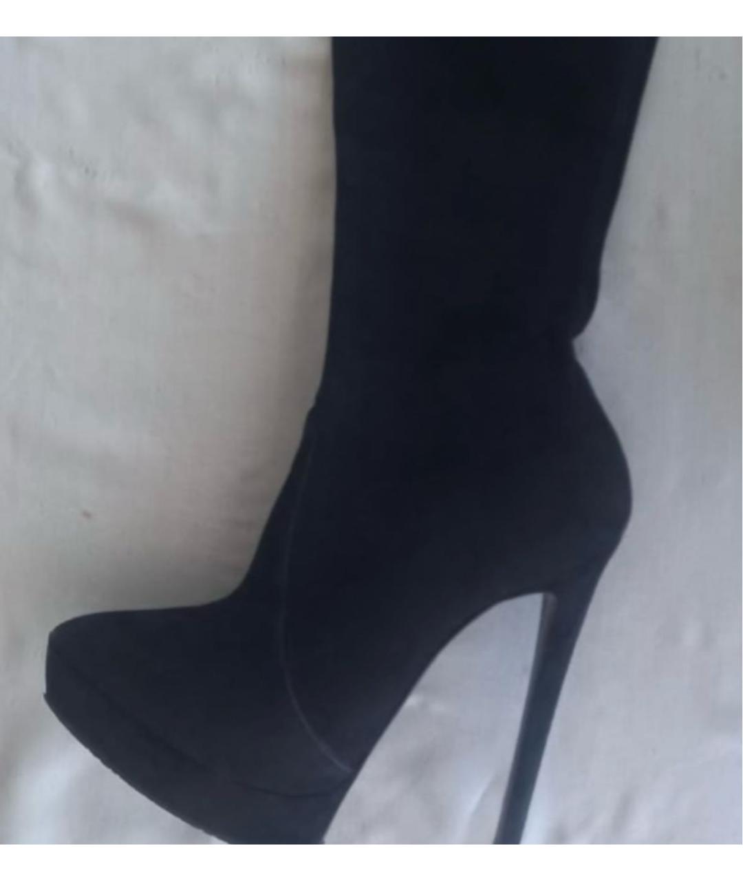 CASADEI Черные замшевые ботинки, фото 4