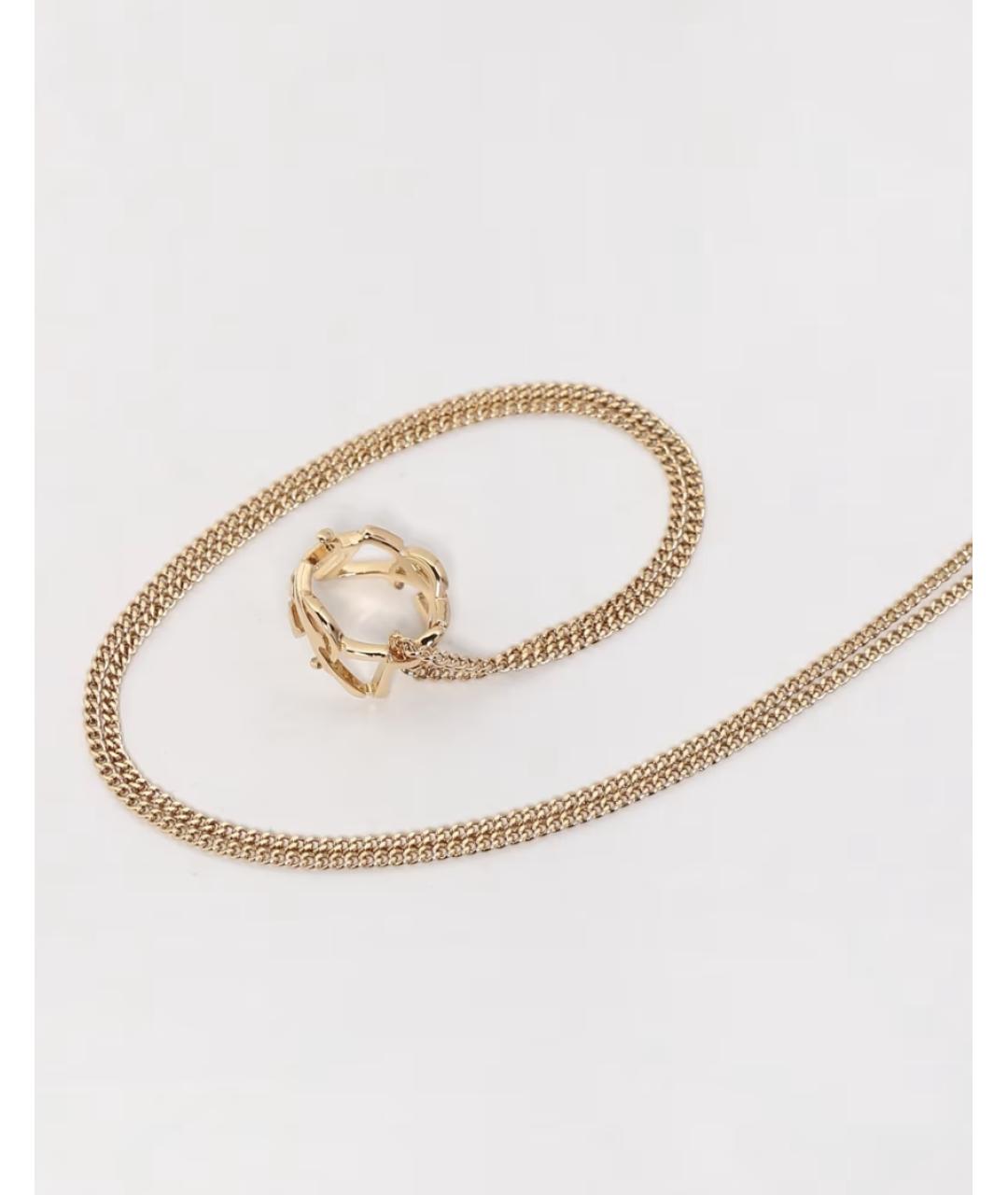 SAINT LAURENT Золотое металлическое колье, фото 2