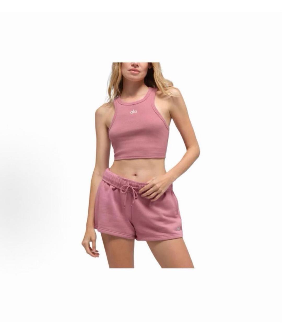 ALO YOGA Розовая майка, фото 3