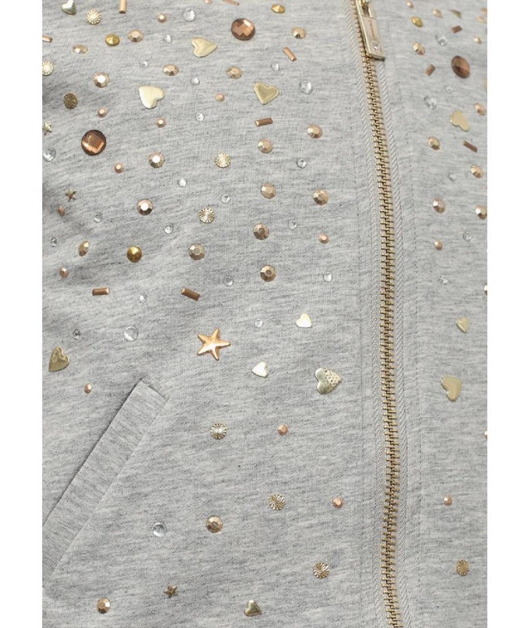 TWIN-SET Серый хлопковый жакет / жилет, фото 3