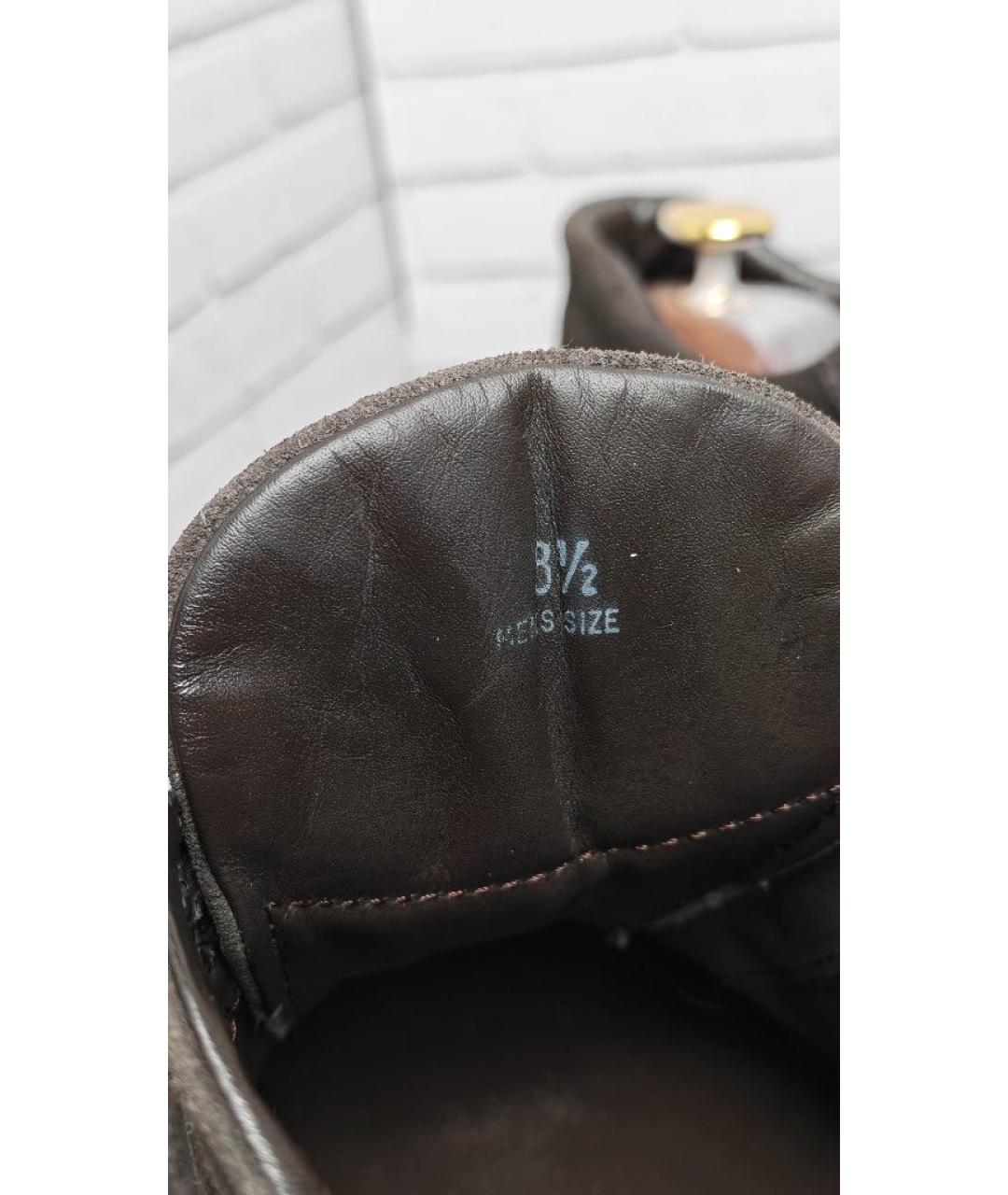 HOGAN Коричневые замшевые низкие кроссовки / кеды, фото 6