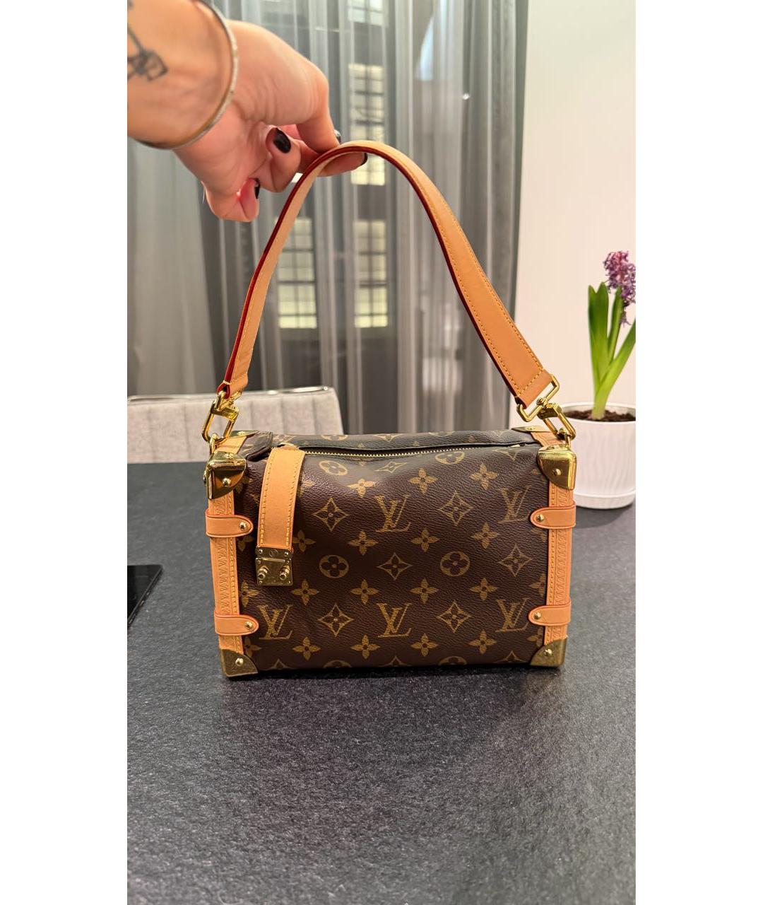 LOUIS VUITTON Коричневая сумка с короткими ручками, фото 4