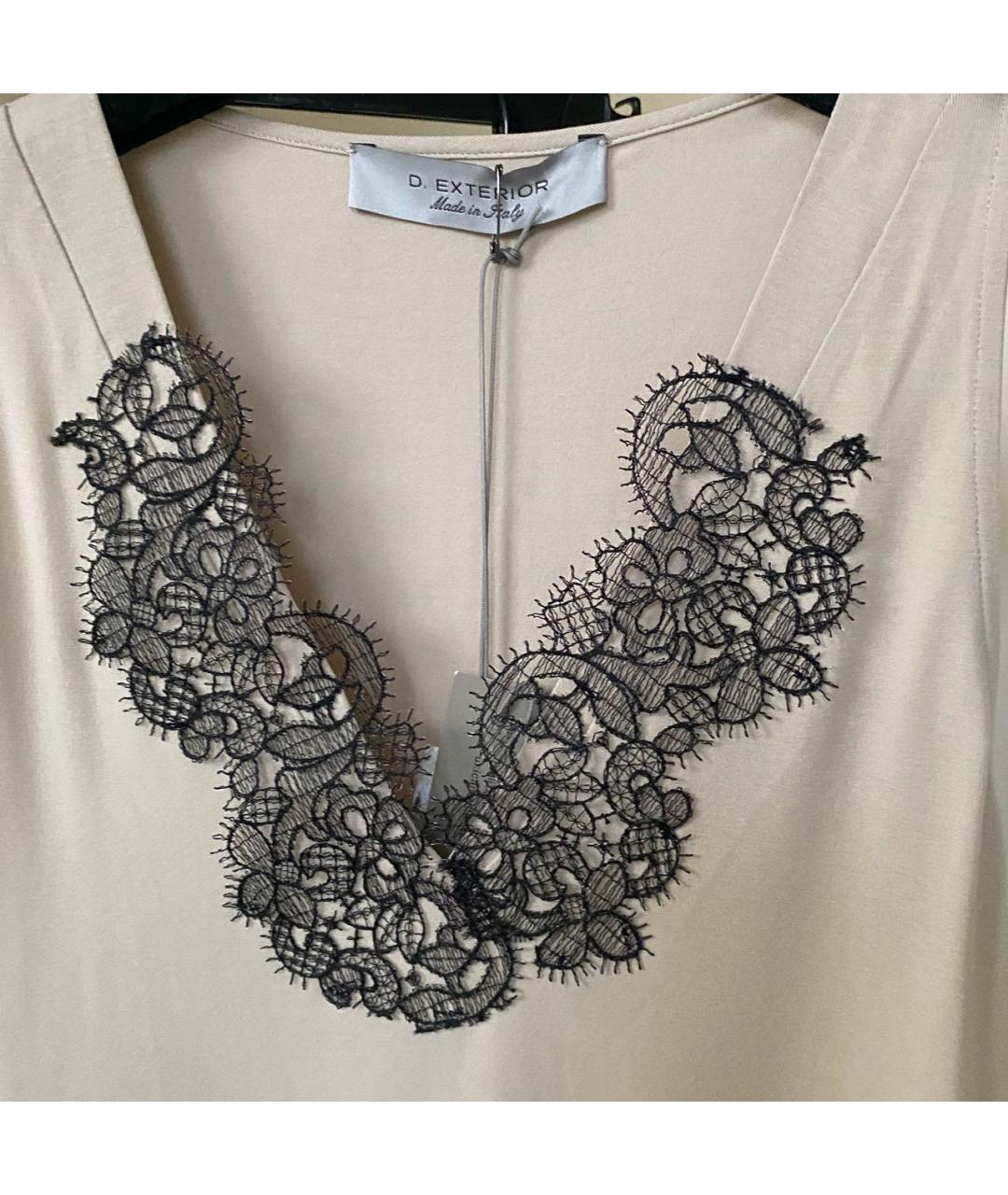 D.EXTERIOR Бежевый вискозный костюм с брюками, фото 5