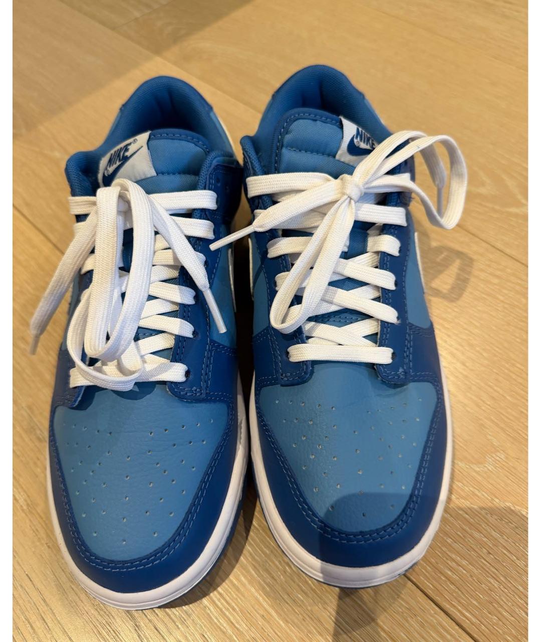 NIKE Синие кожаные кеды, фото 6