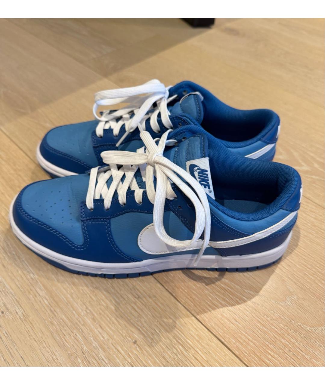 NIKE Синие кожаные кеды, фото 2