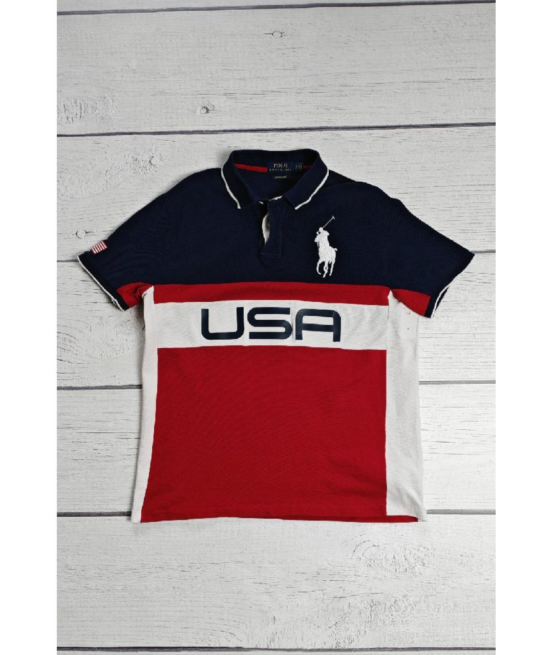 POLO RALPH LAUREN Белое хлопковое поло с коротким рукавом, фото 6