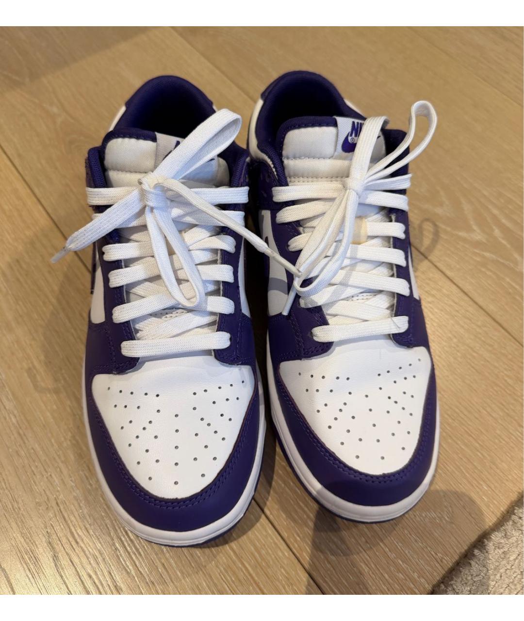 NIKE Фиолетовые кожаные кеды, фото 6