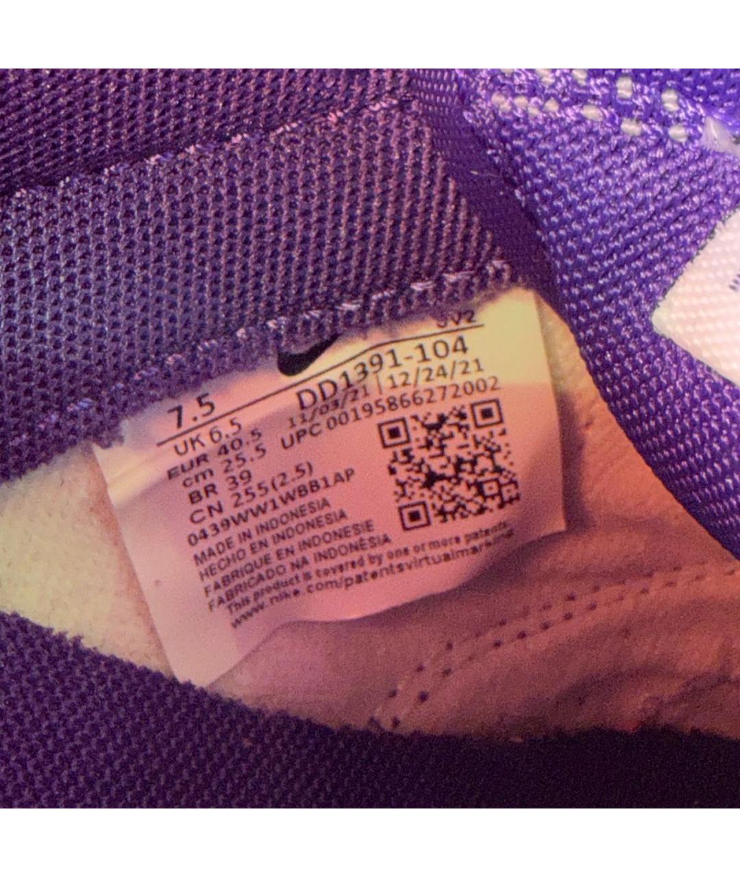 NIKE Фиолетовые кожаные кеды, фото 4