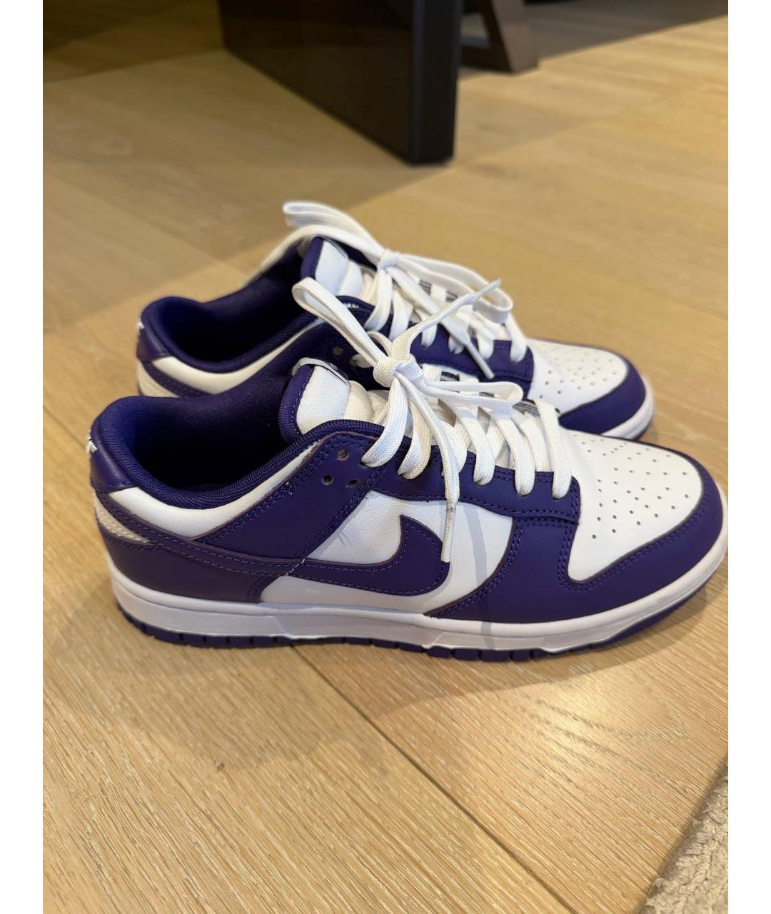 NIKE Фиолетовые кожаные кеды, фото 2