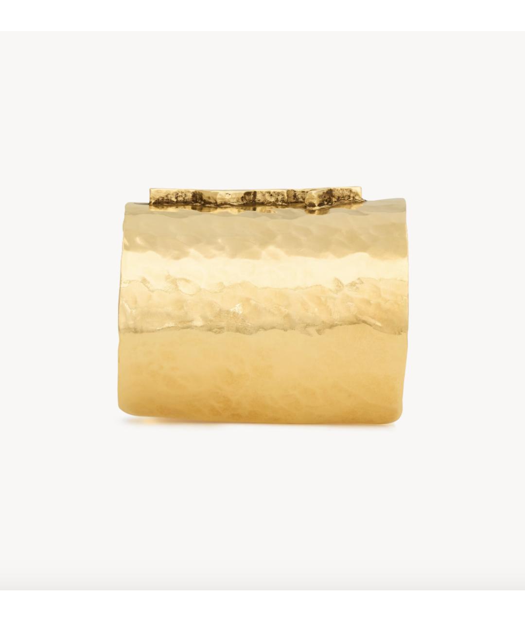 SAINT LAURENT Золотой металлический браслет, фото 2