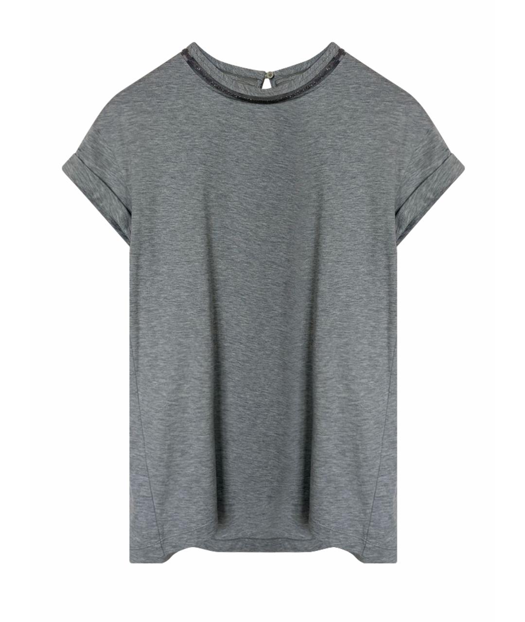 BRUNELLO CUCINELLI Серый хлопковый детская футболка / топ, фото 1