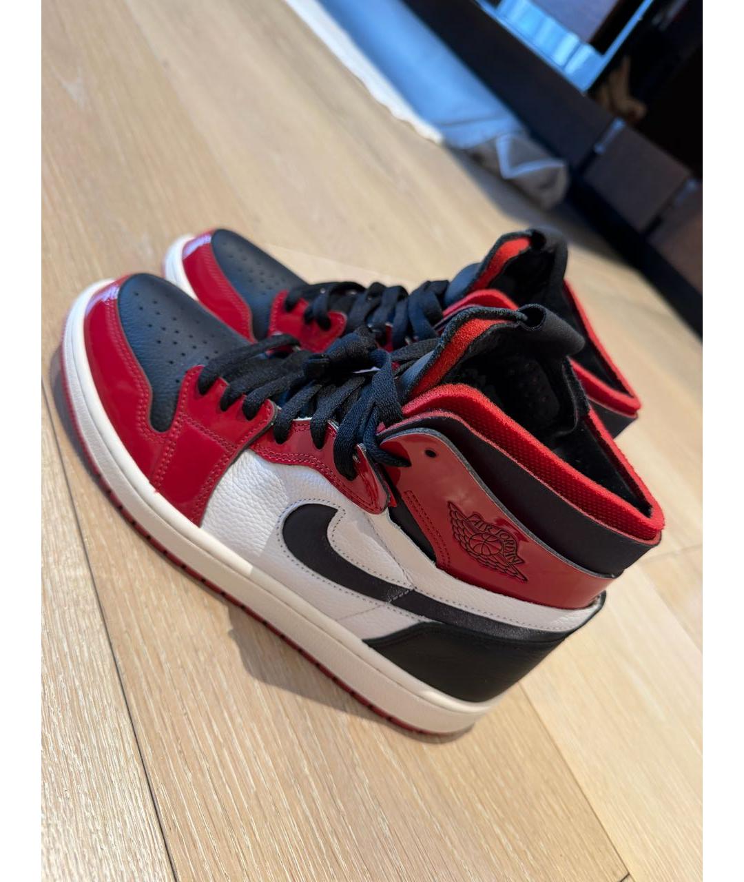 NIKE Красные кожаные кеды, фото 2