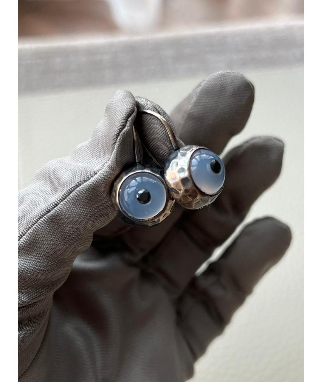 BOTTEGA VENETA Белые серьги, фото 6