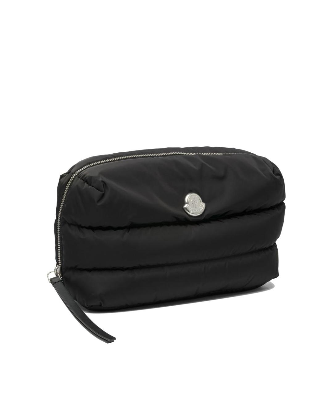 MONCLER Черная тканевая косметичка, фото 5