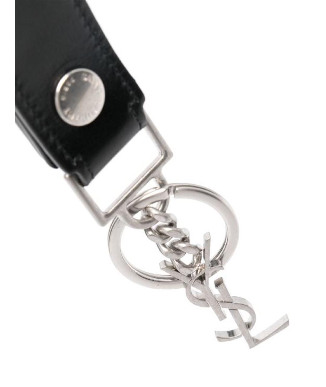 SAINT LAURENT Черный брелок, фото 3