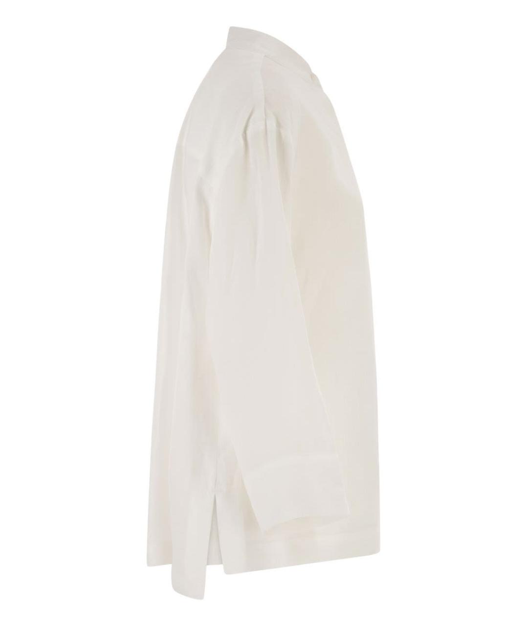 'S MAX MARA Белая льняная рубашка, фото 3