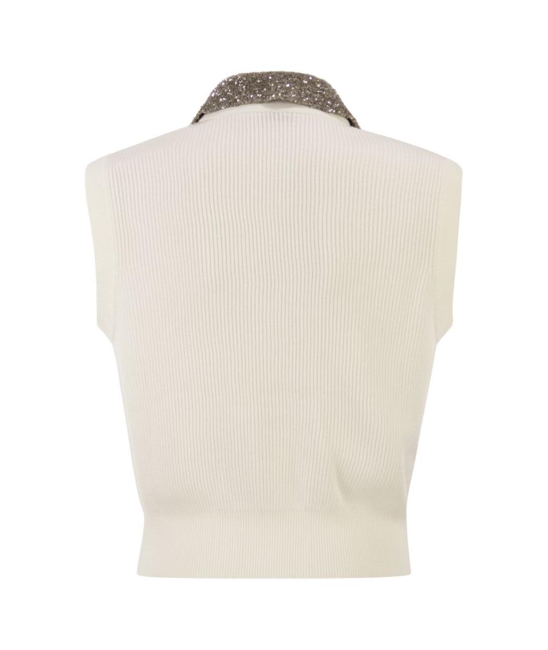BRUNELLO CUCINELLI Бежевая хлопковая жилетка, фото 2