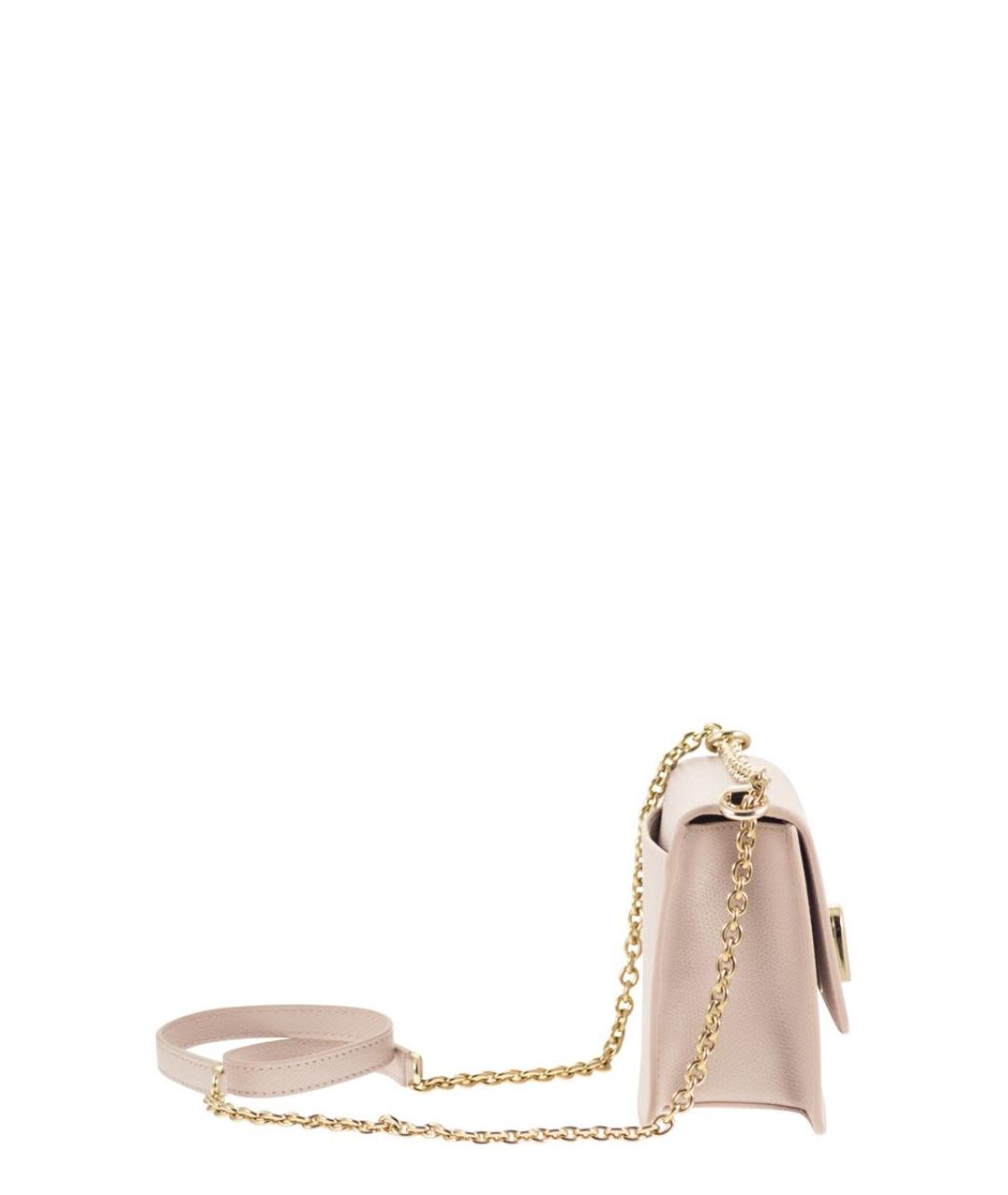 FURLA Розовая кожаная сумка через плечо, фото 3