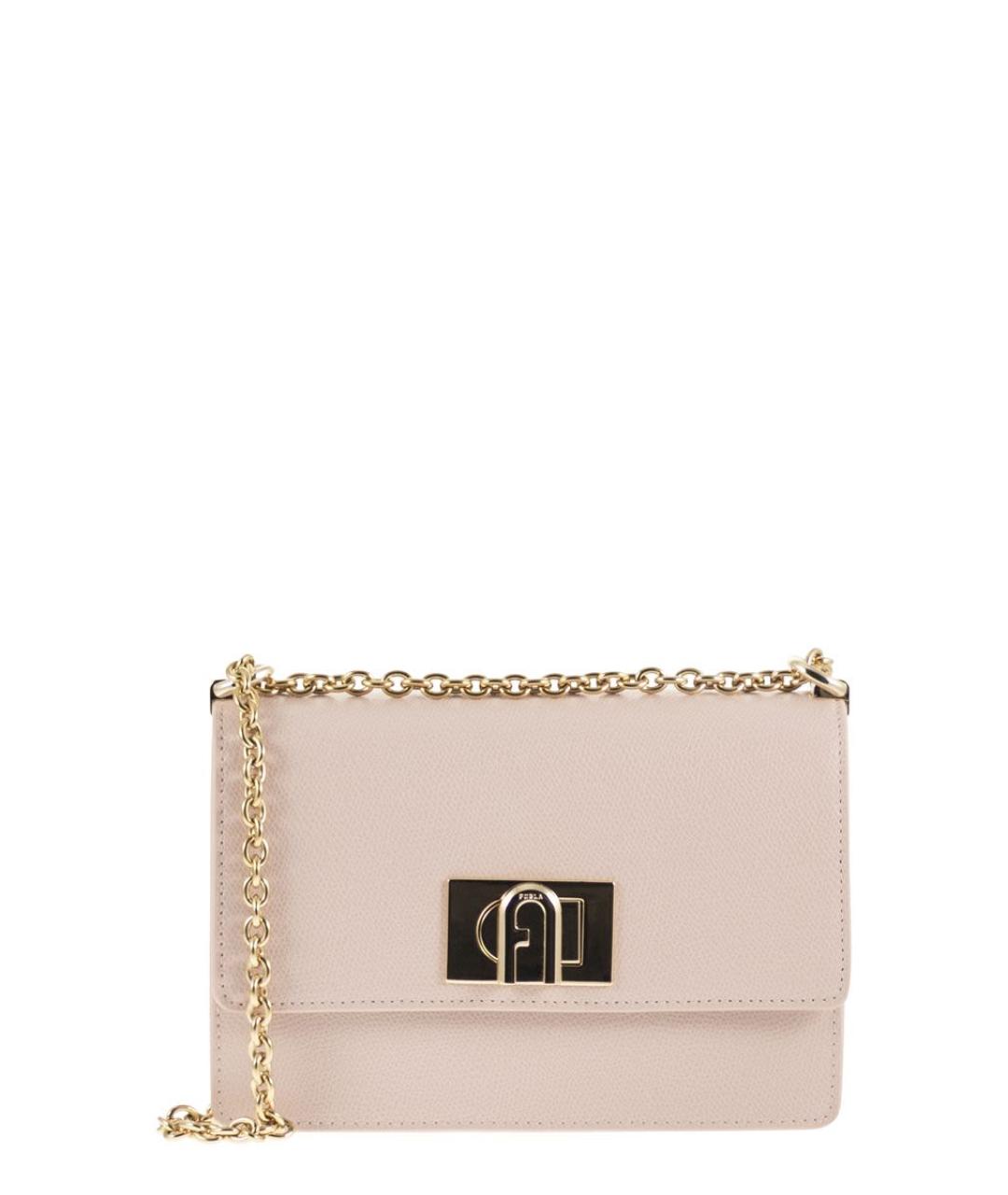 FURLA Розовая кожаная сумка через плечо, фото 1