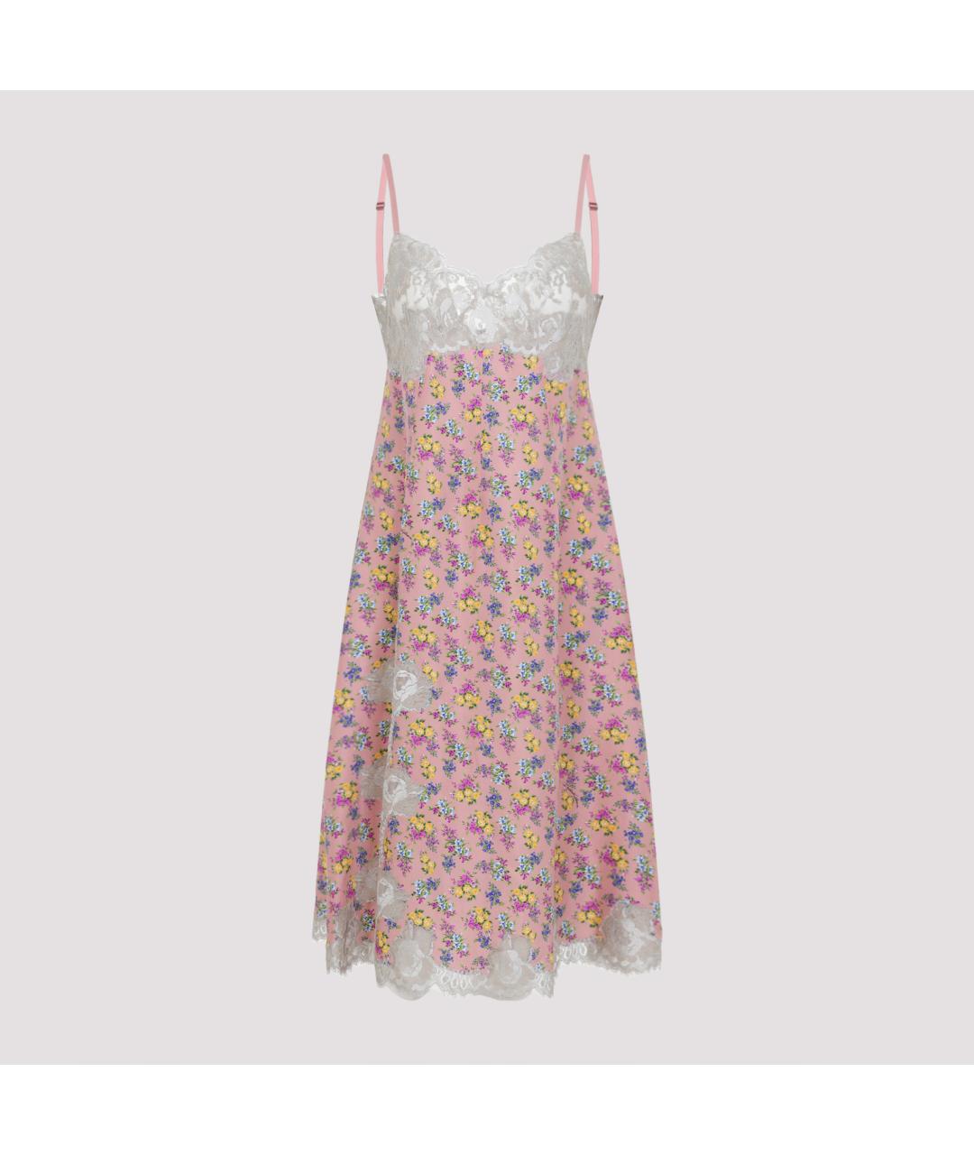 DOLCE&GABBANA Мульти шелковое коктейльное платье, фото 2