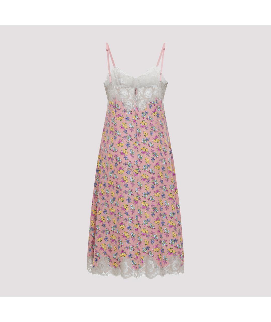 DOLCE&GABBANA Мульти шелковое коктейльное платье, фото 3