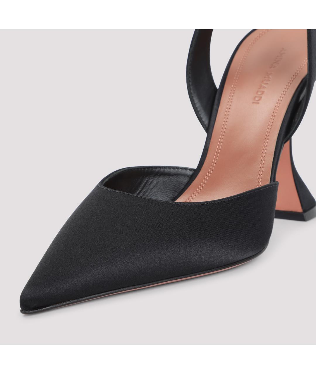 Amina Muaddi Черные туфли, фото 5