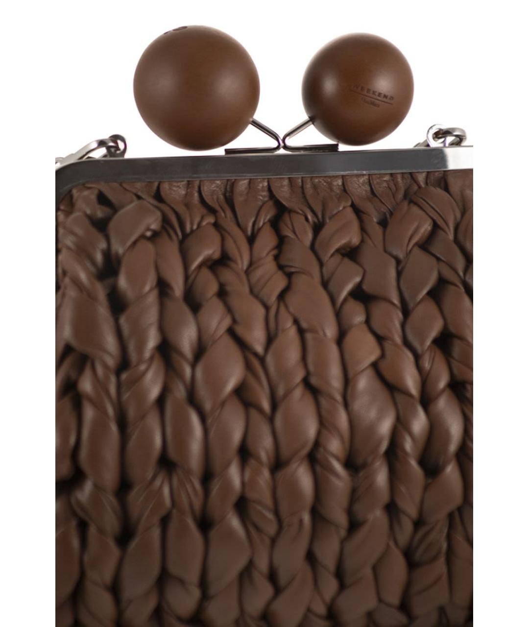 WEEKEND MAX MARA Коричневая сумка с короткими ручками, фото 5