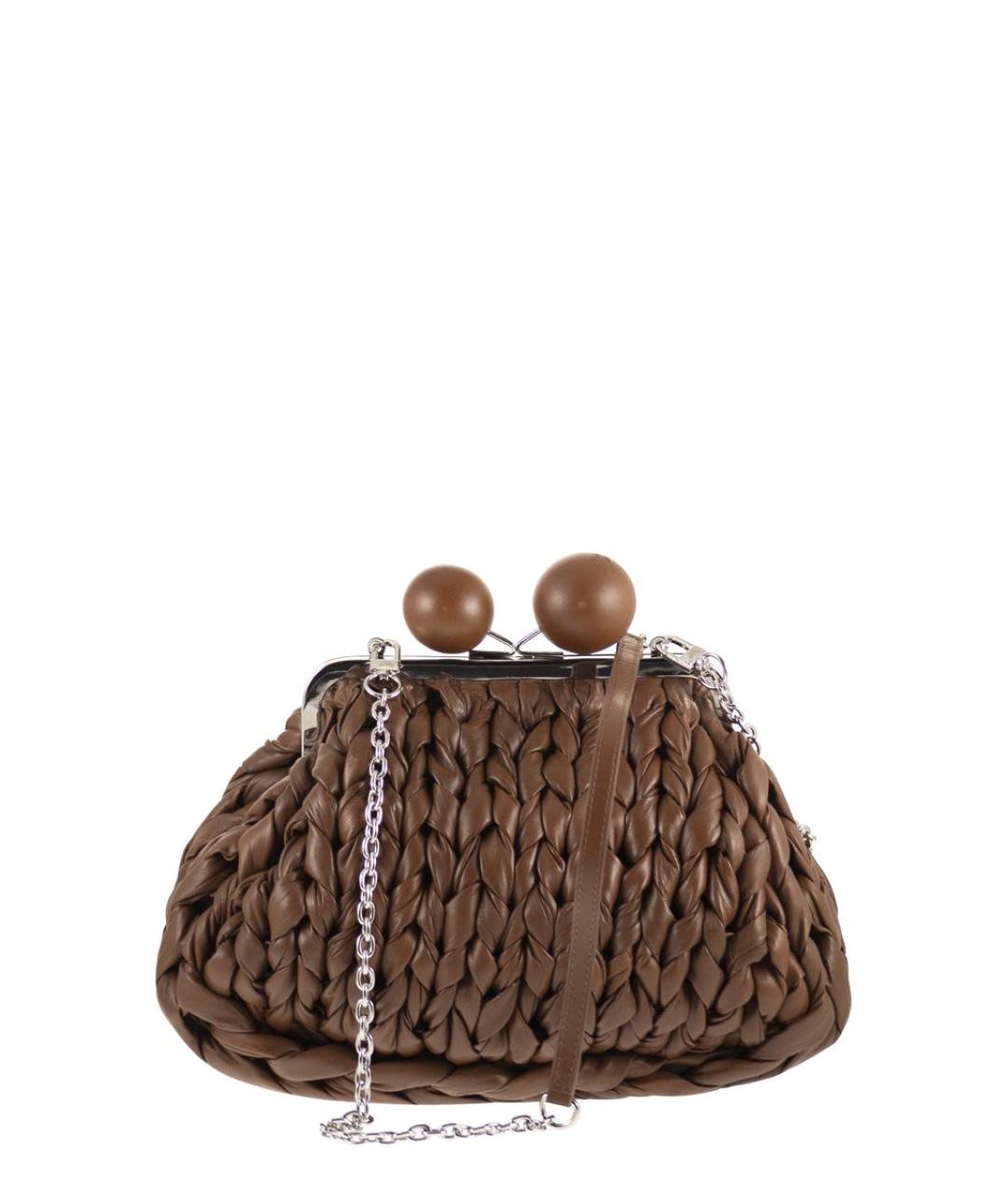 WEEKEND MAX MARA Коричневая сумка с короткими ручками, фото 2