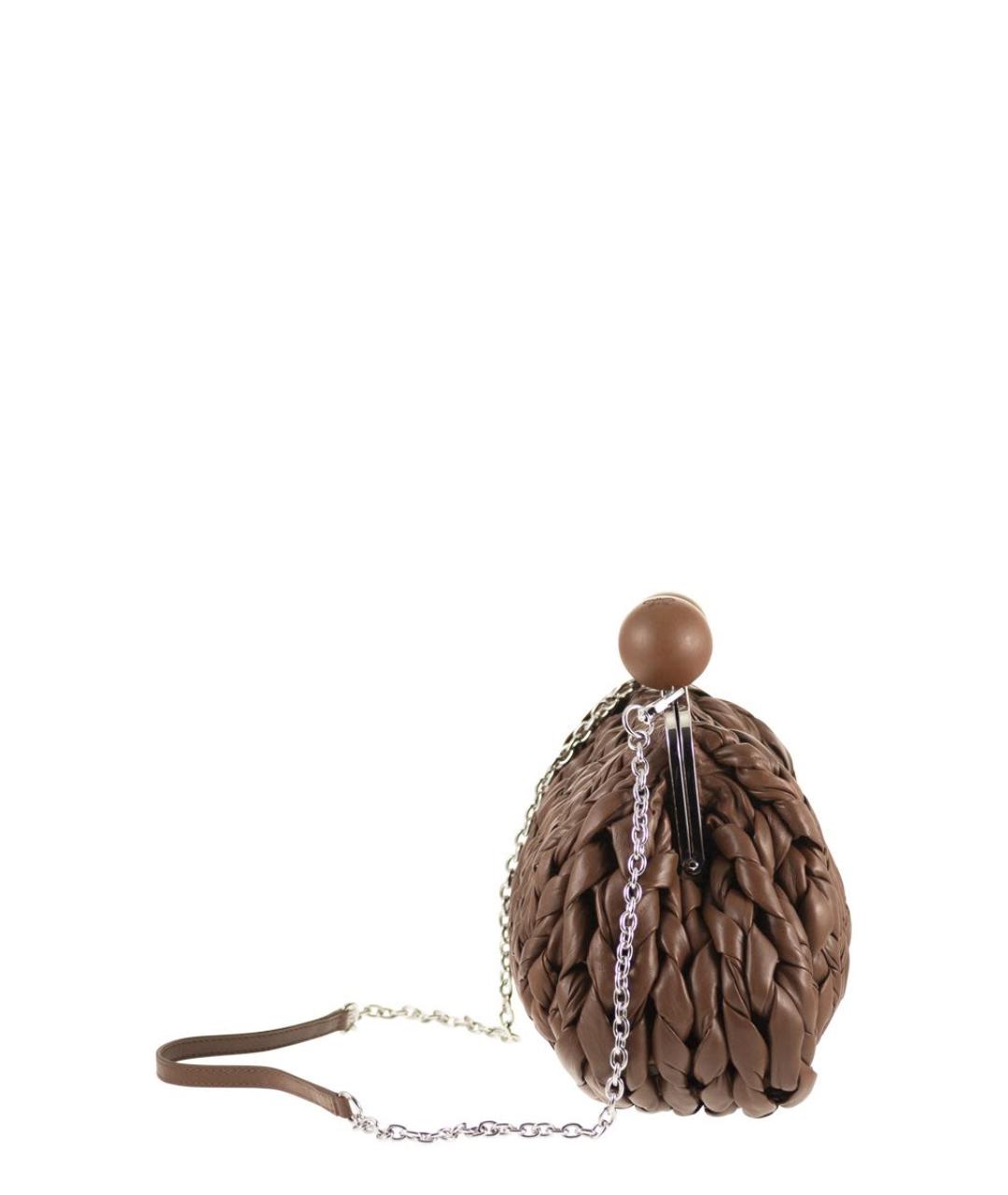 WEEKEND MAX MARA Коричневая сумка с короткими ручками, фото 3